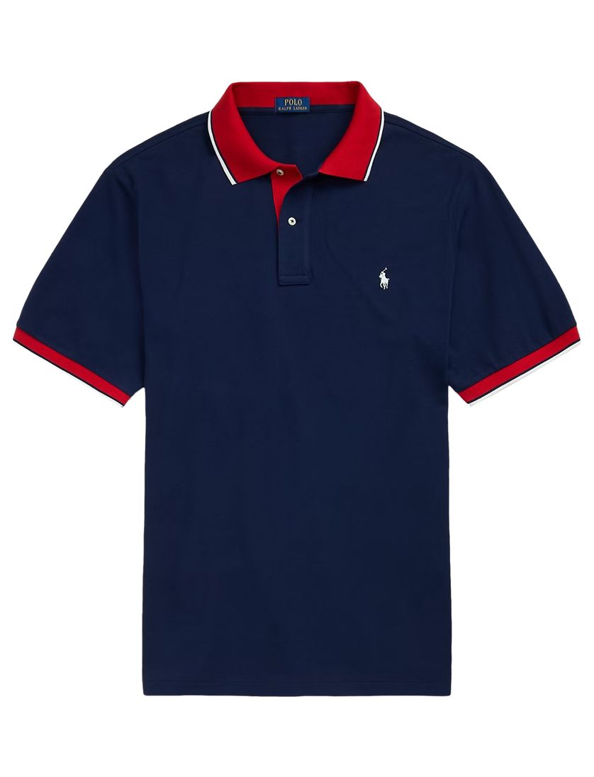 Polo Ralph Lauren polo donkerblauw rood Big & Tall