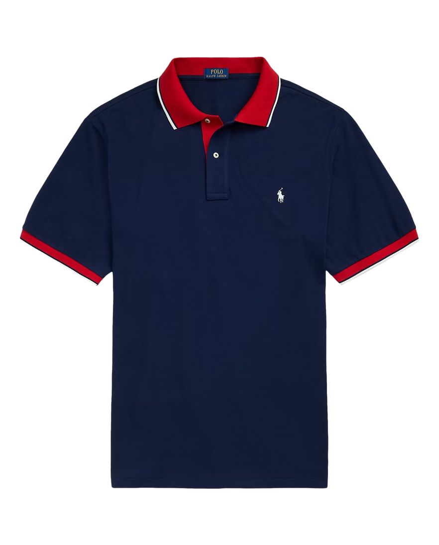 Polo Ralph Lauren polo donkerblauw rood Big & Tall