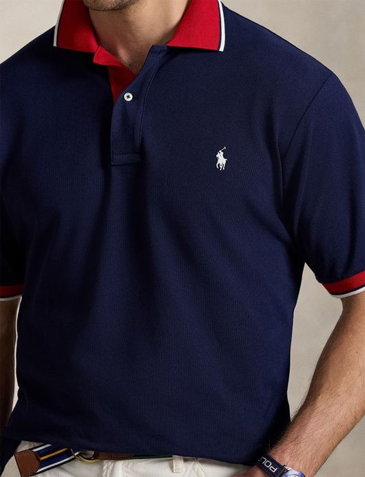 Polo Ralph Lauren polo donkerblauw rood Big & Tall