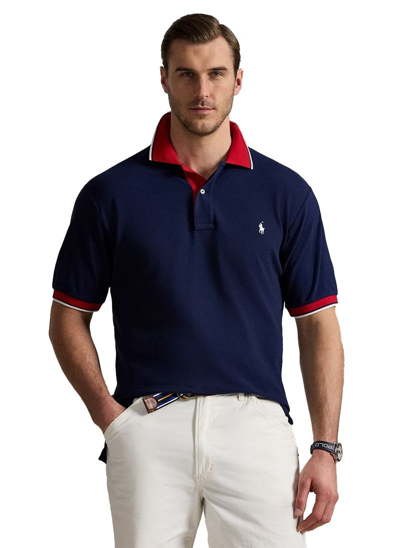 Polo Ralph Lauren polo donkerblauw rood Big & Tall