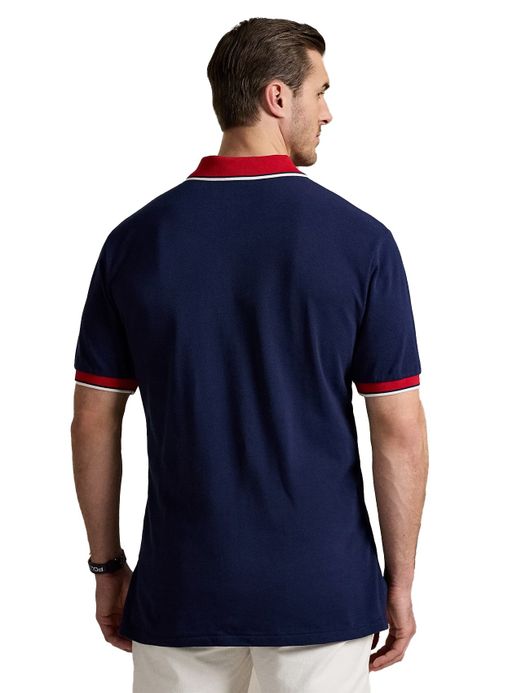 Polo Ralph Lauren polo donkerblauw rood Big & Tall