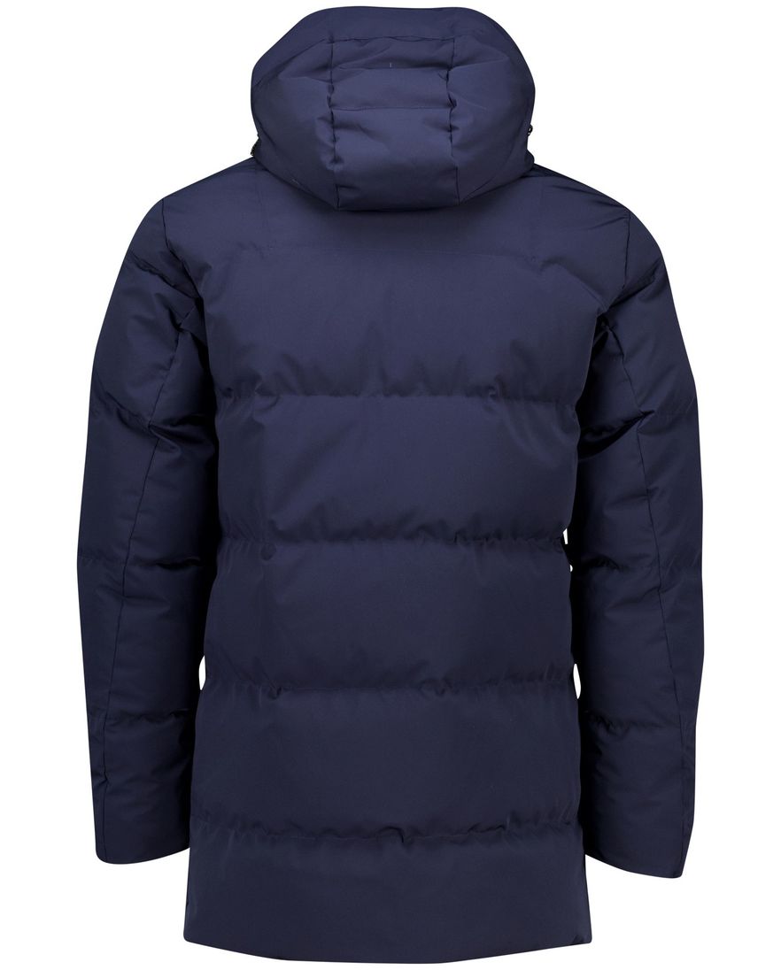 Paul & Shark winterjas donkerblauw effen capuchon
