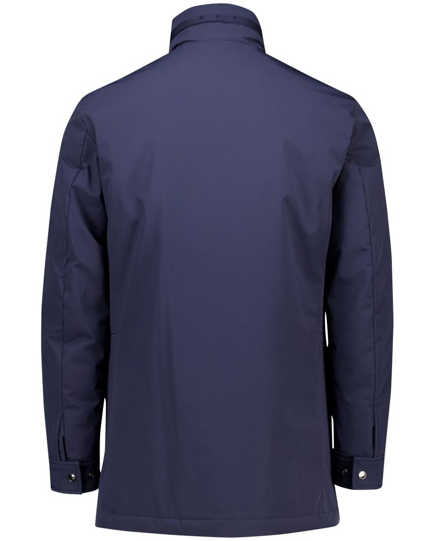 Paul & Shark winterjas donkerblauw effen waterdicht wijde fit