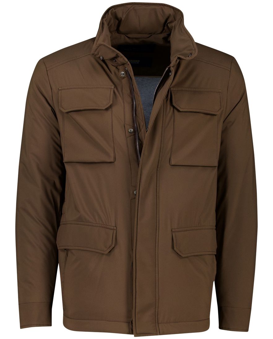 Paul & Shark tussenjas bruin Platinum waterdicht polyester