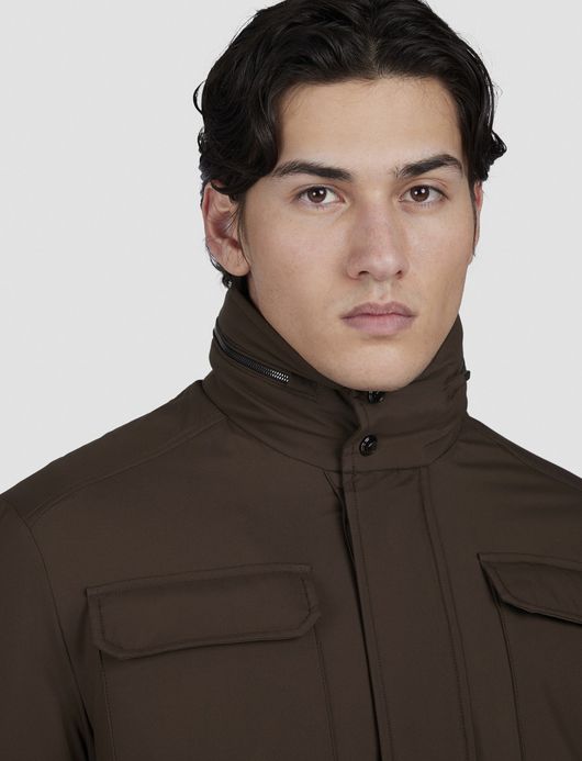 Paul & Shark tussenjas bruin Platinum waterdicht polyester