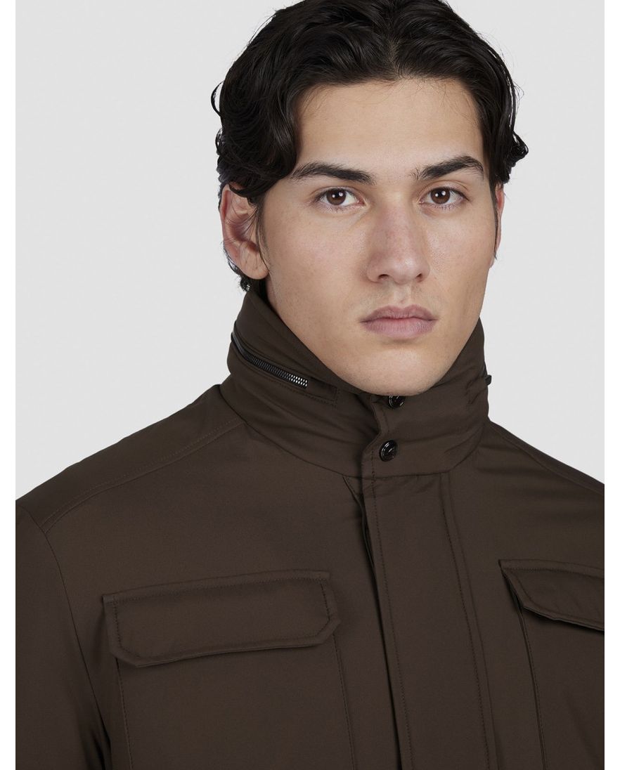 Paul & Shark tussenjas bruin Platinum waterdicht polyester