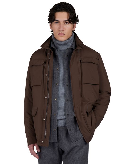 Paul & Shark tussenjas bruin Platinum waterdicht polyester