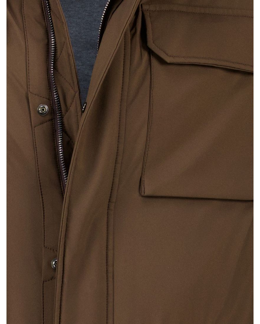 Paul & Shark tussenjas bruin Platinum waterdicht polyester