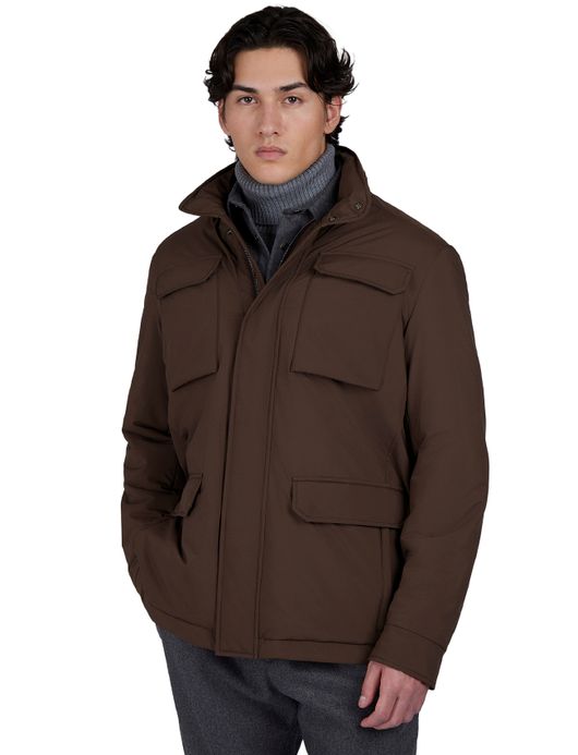 Paul & Shark tussenjas bruin Platinum waterdicht polyester