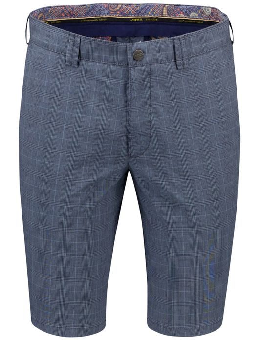 Meyer bermuda blauw geruit