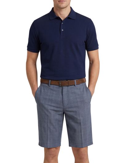 Meyer Meyer bermuda blauw geruit katoen