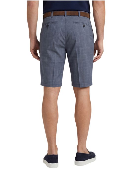 Meyer bermuda blauw geruit