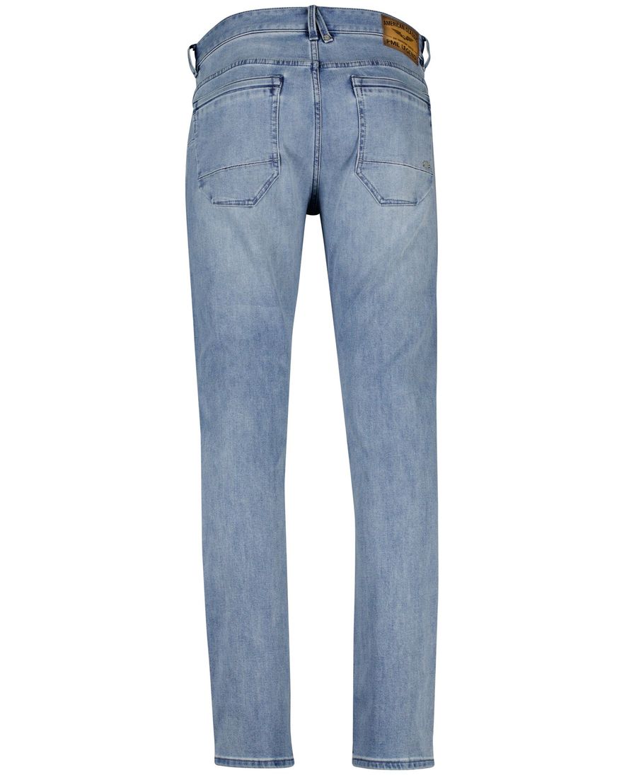 PME Legend 5-p lichtblauw regular fit denim gemeleerd