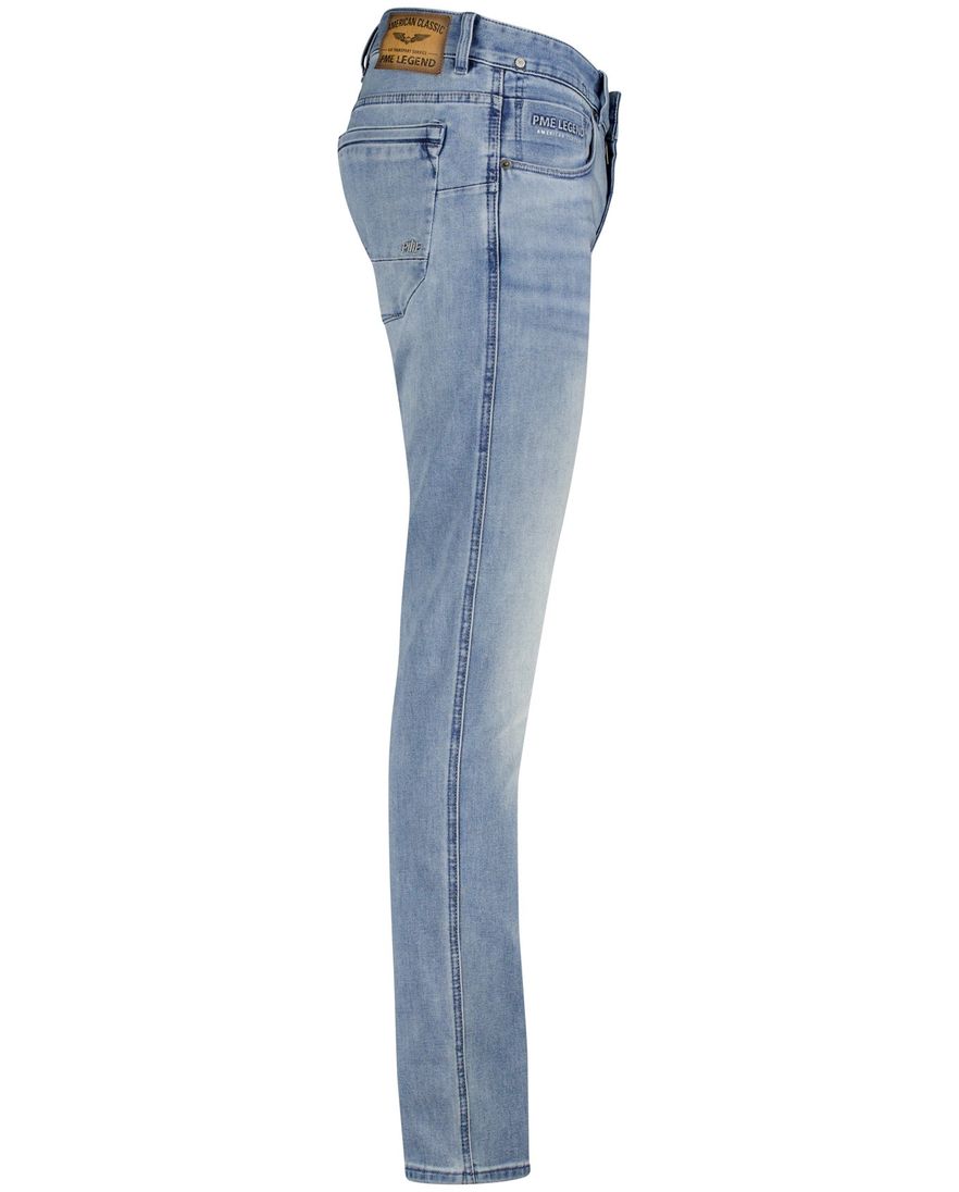 PME Legend 5-p lichtblauw regular fit denim gemeleerd