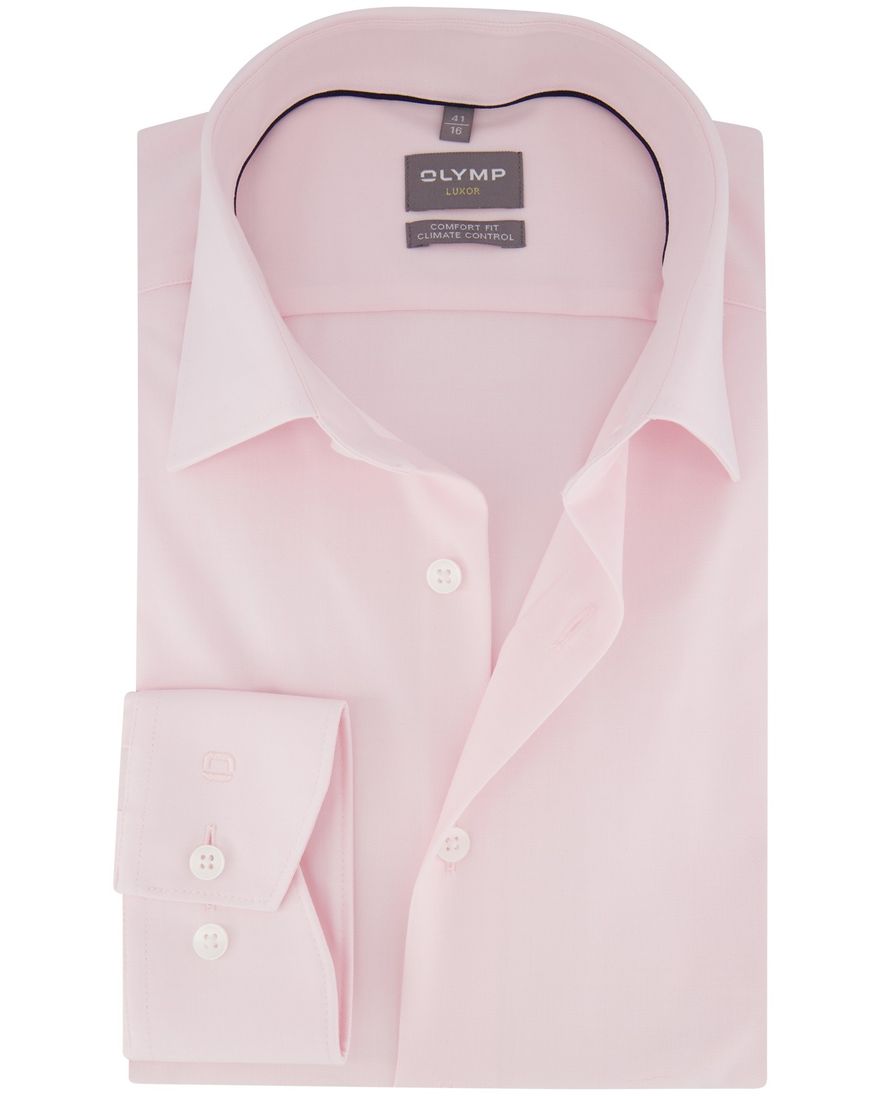 Olymp overhemd roze comfort fit
