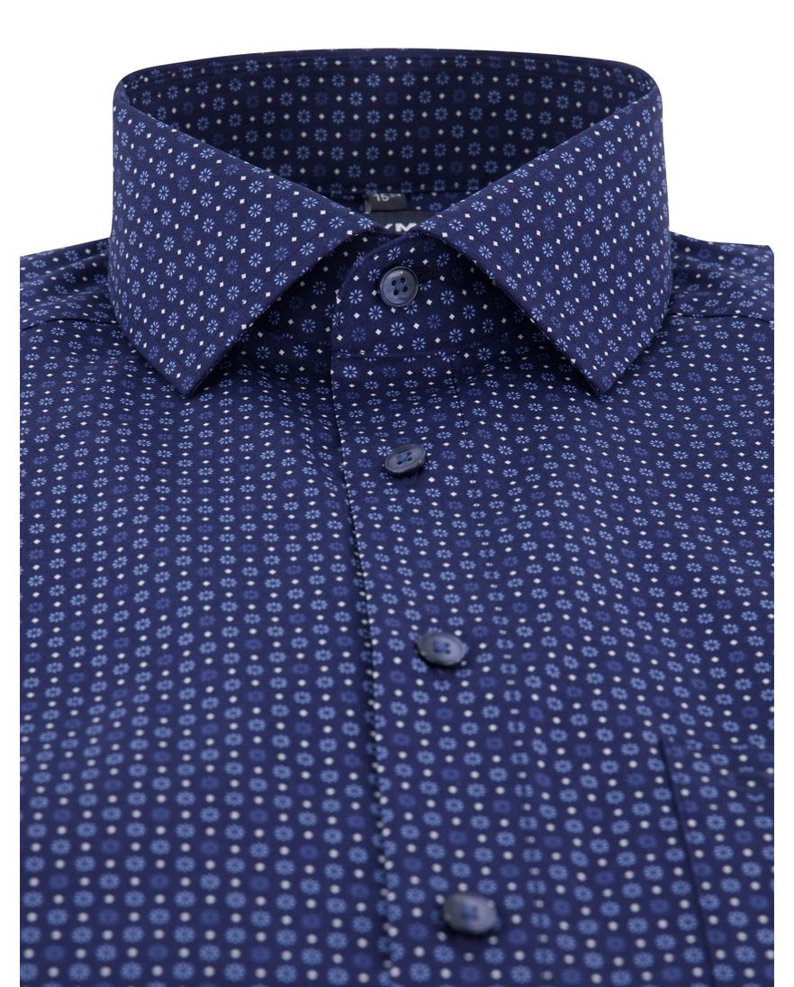 Olymp overhemd donkerblauw strijkvrij modern fit