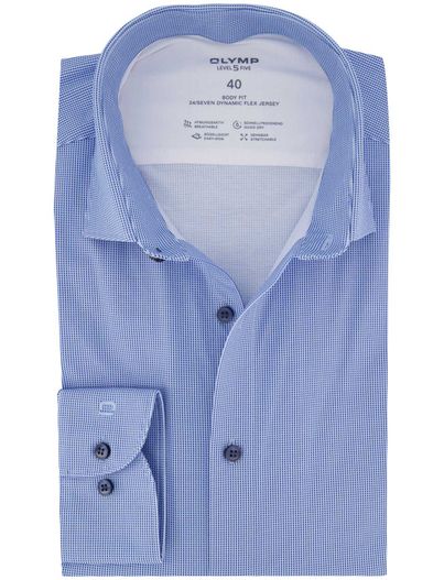 Olymp Olymp overhemd blauw body fit