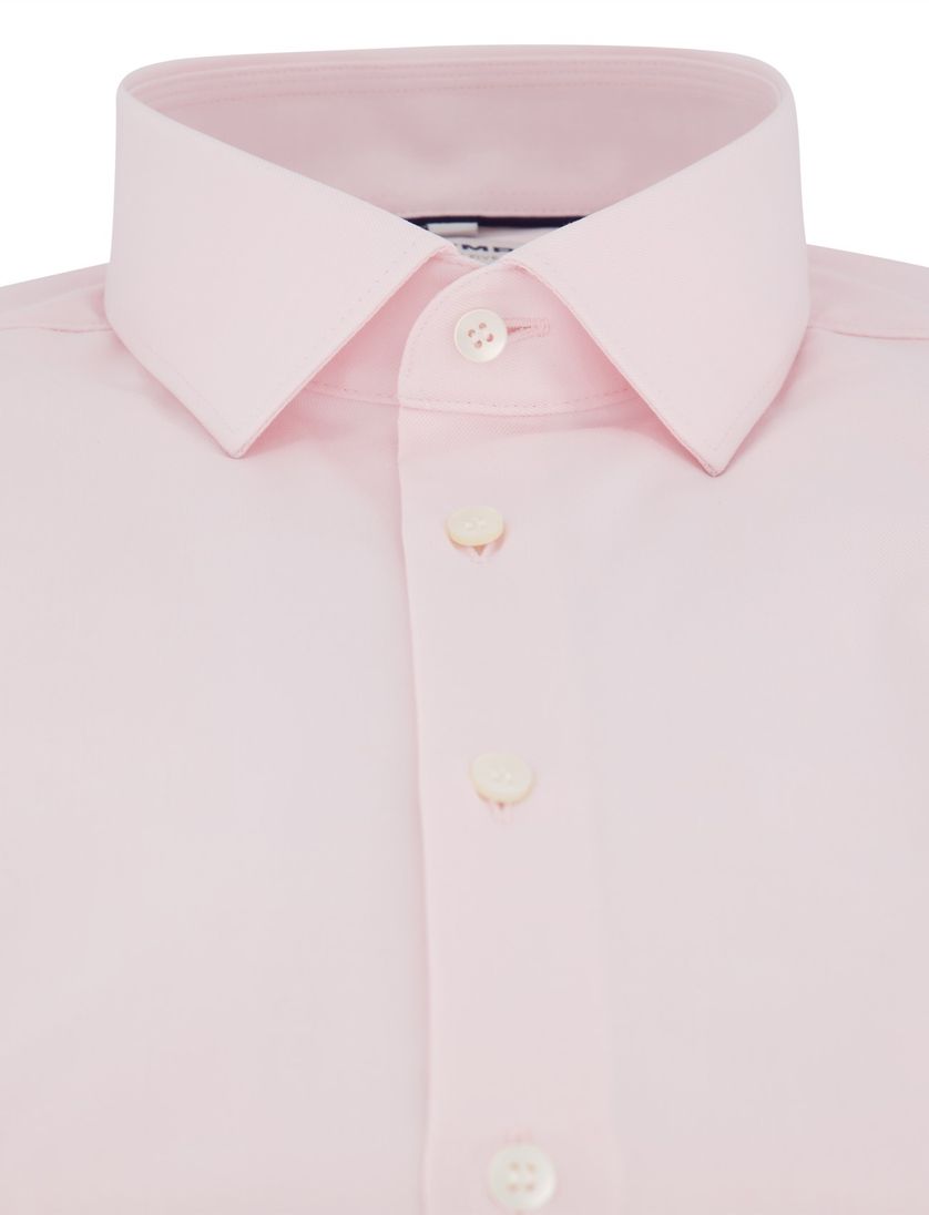 Olymp overhemd roze body fit semi-wide collar