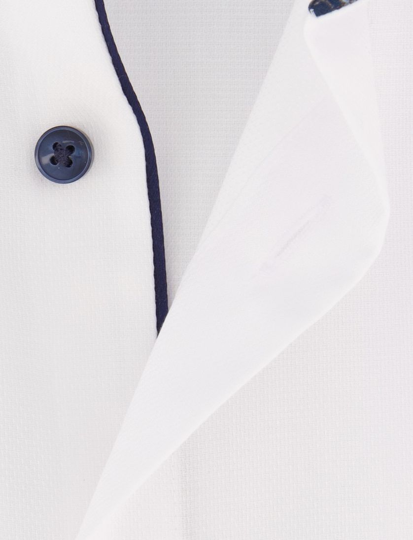 Olymp Comfort Fit overhemd met borstzak lange mouw effen wit