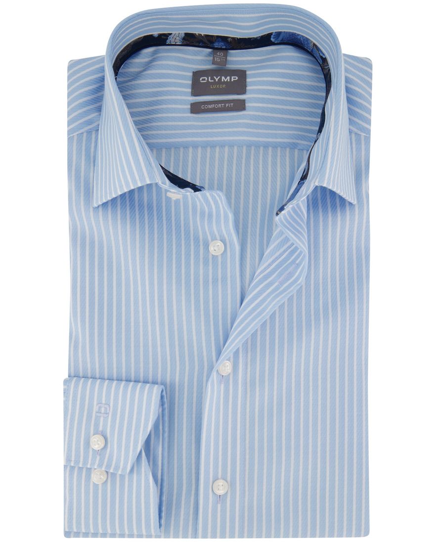 Olymp Luxor Comfort Fit business overhemd lichtblauw