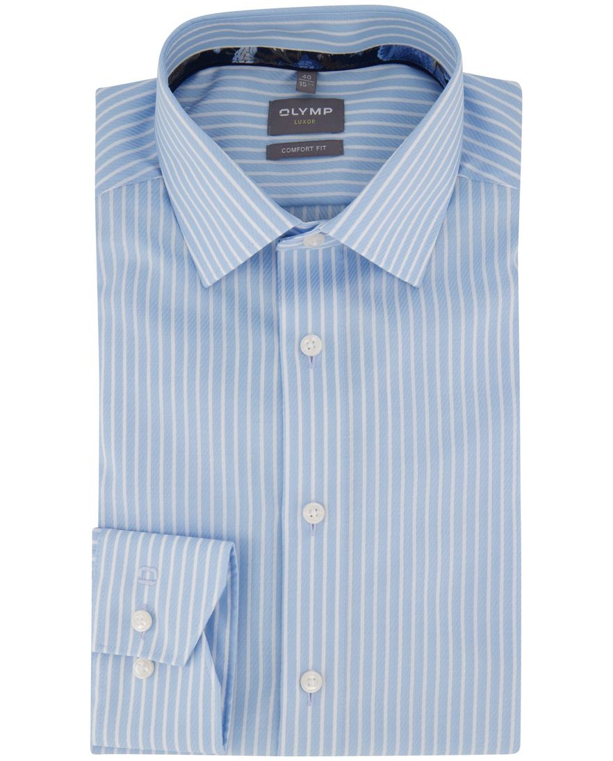 Olymp Luxor Comfort Fit business overhemd lichtblauw