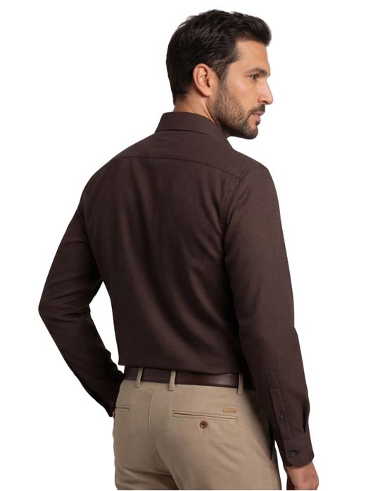 Olymp overhemd comfort fit bruin