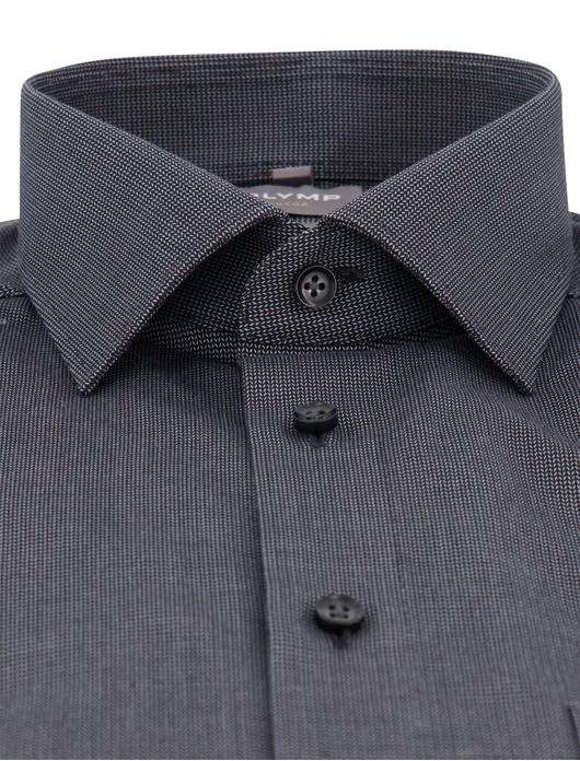 Olymp comfort fit overhemd grijs patroon