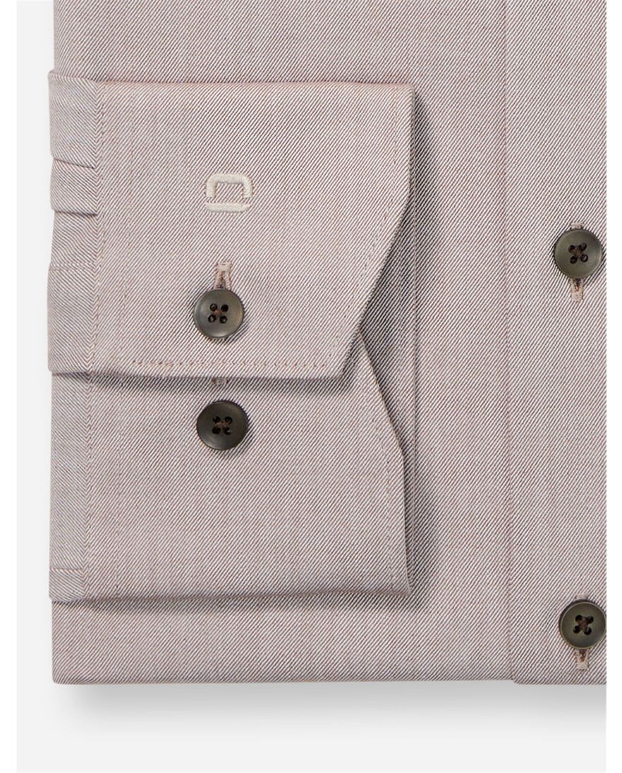 Olymp Luxor 24/7 modern fit business overhemd bruin