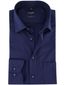 Olymp Luxor Modern Fit effen overhemd donkerblauw