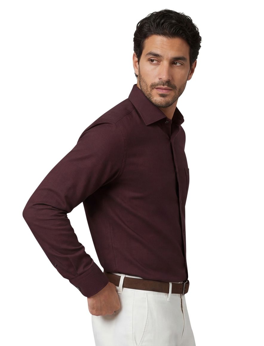 Olymp luxor modern fit overhemd bordeaux