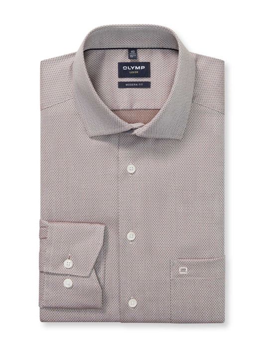 Olymp overhemd bruin modern fit