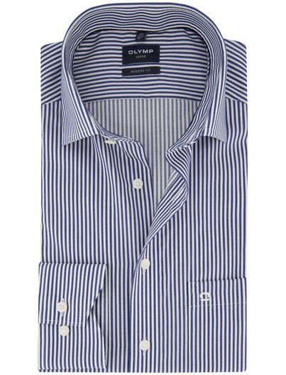 Olymp business overhemd donkerblauw Olymp Luxor Modern Fit