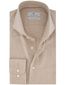 Thomas Maine overhemd beige gemêleerd wide collar