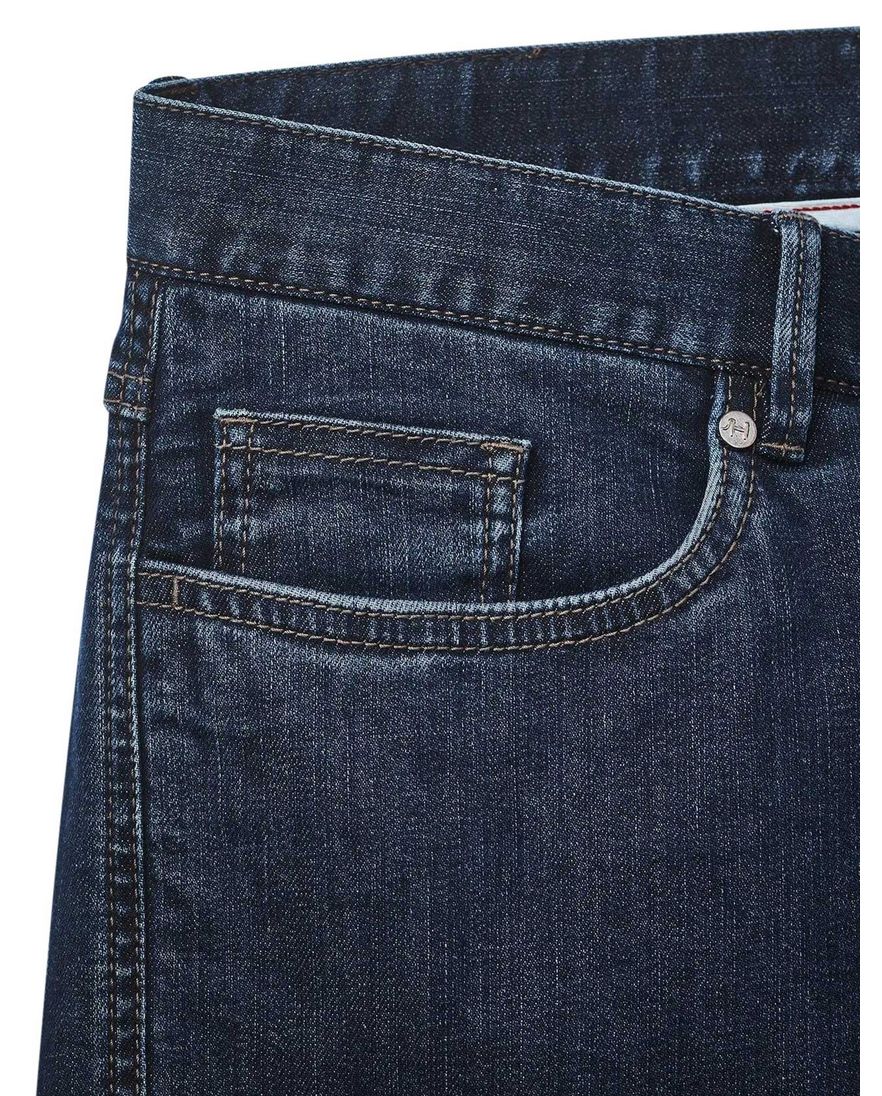 denim Hiltl Pantalon 5-p donkerblauw normale fit