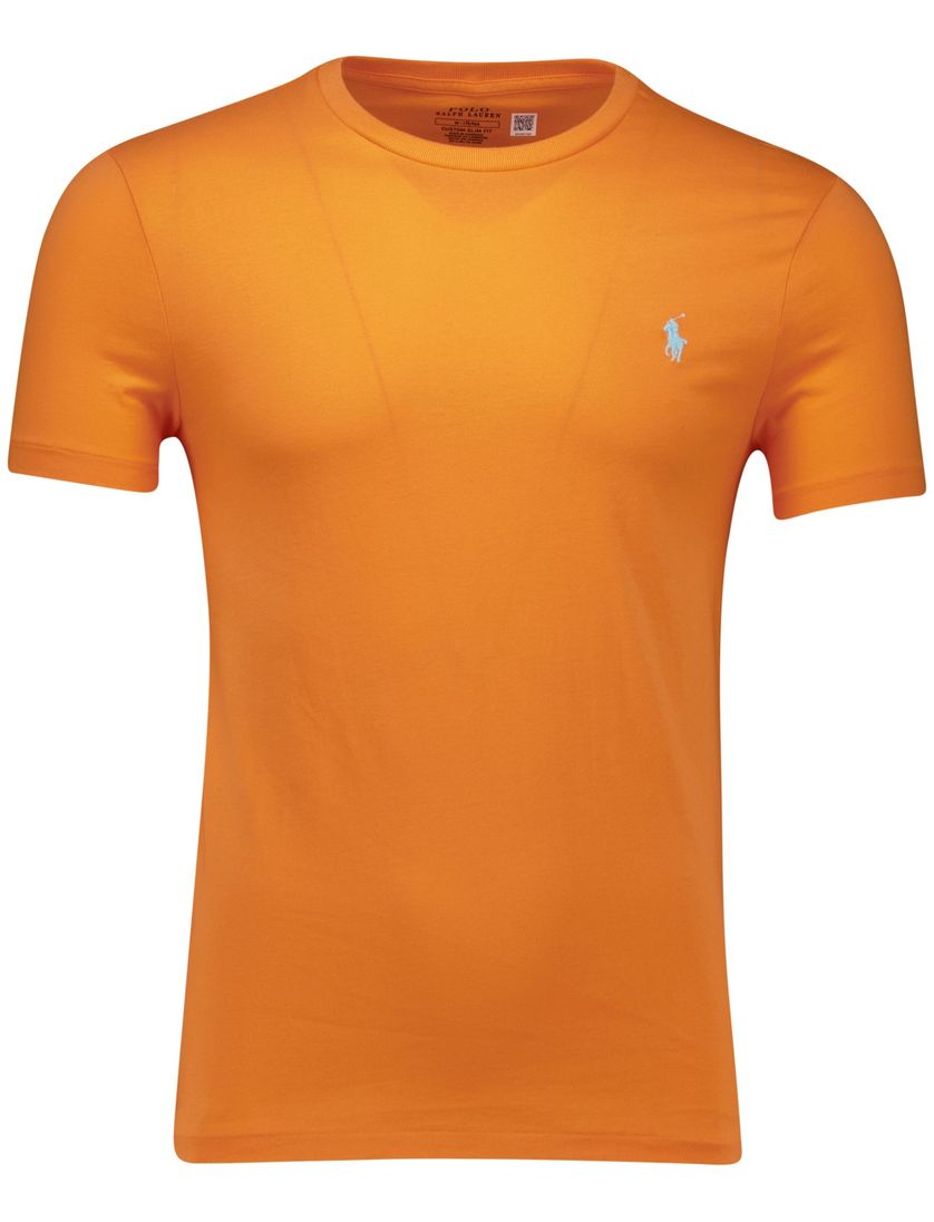 Polo Ralph Lauren T-shirt oranje effen katoen