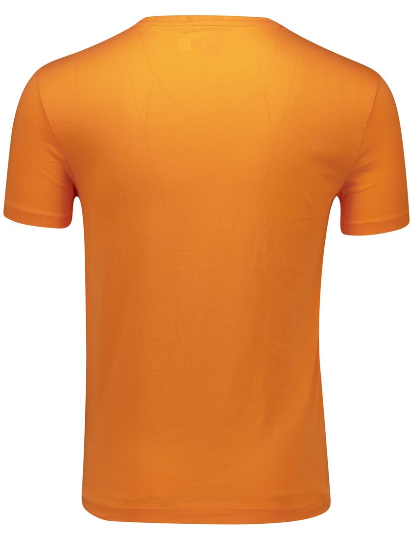 Polo Ralph Lauren T-shirt oranje effen katoen