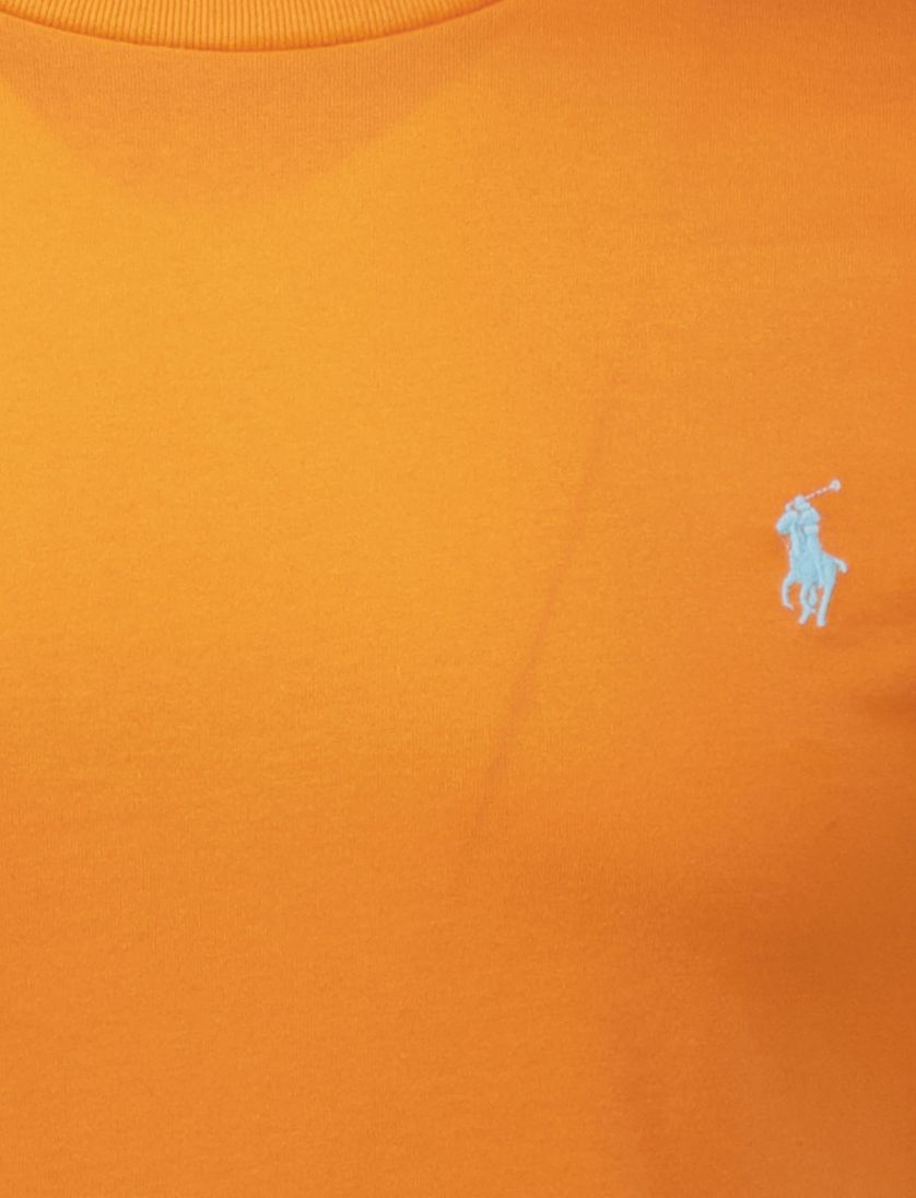 Polo Ralph Lauren T-shirt oranje effen katoen
