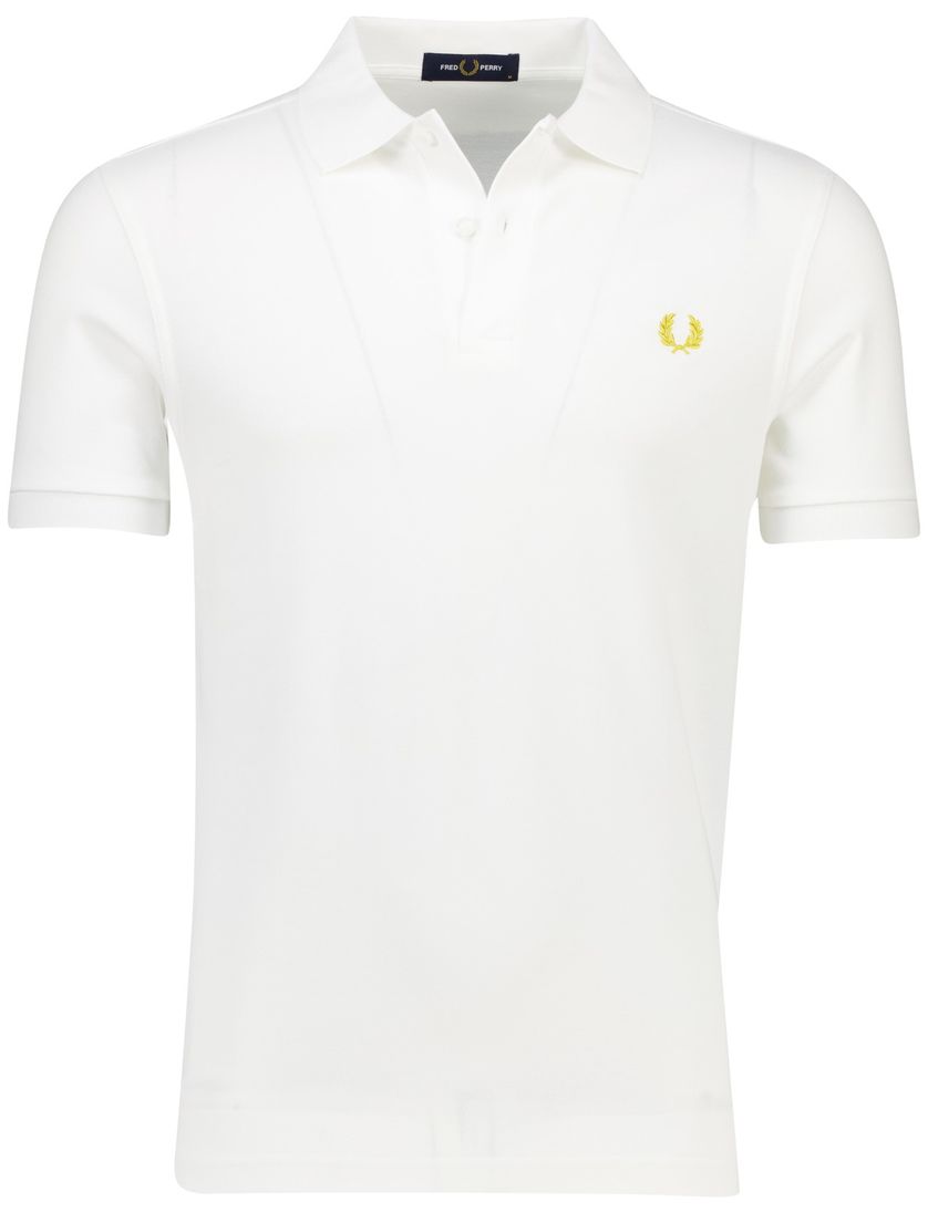 Fred Perry polo wit korte mouw katoen