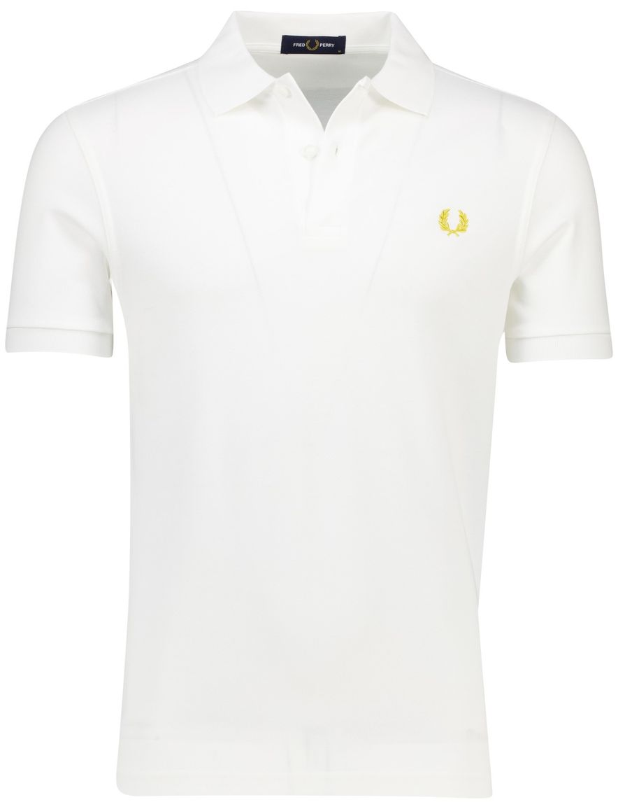 Fred Perry polo wit korte mouw pique
