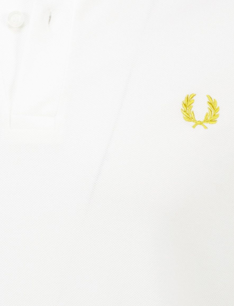 Fred Perry polo wit korte mouw pique
