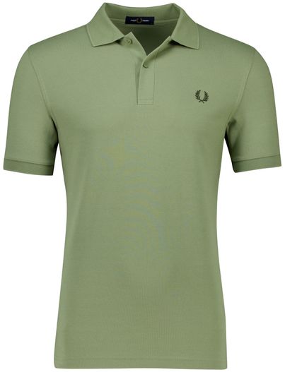 Fred Perry Fred Perry poloshirt effen groen katoen