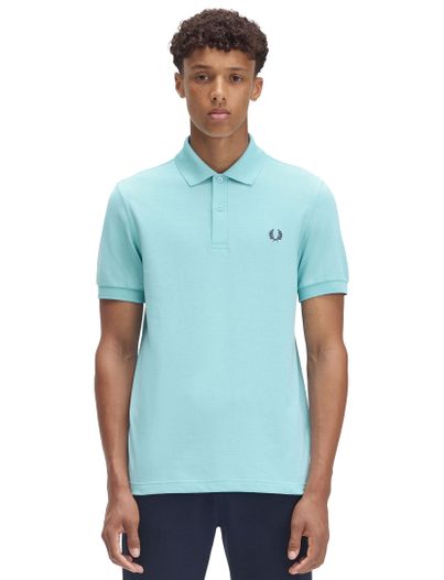 Fred Perry Fred Perry poloshirt turquoise effen pique katoen
