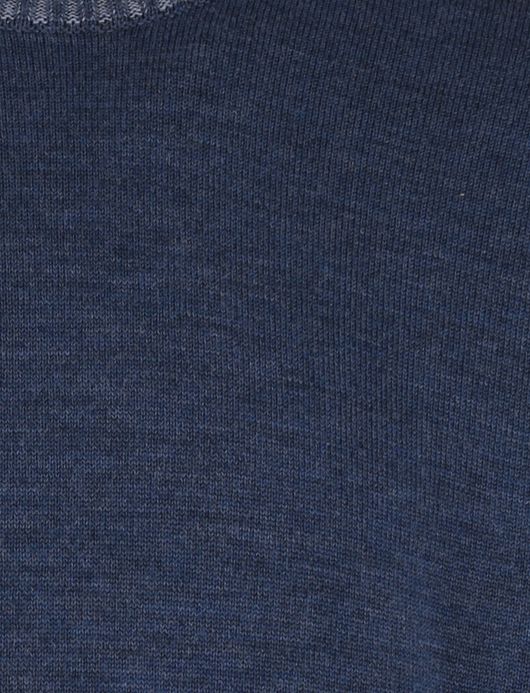 Paul & shark trui gemeleerd lamswol blauw wijde fit