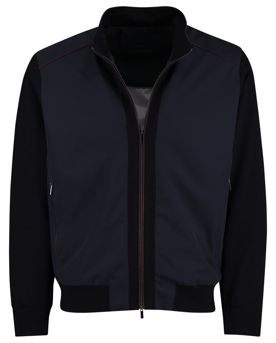 Donkerblauw outdoor vest Paul & Shark met rits