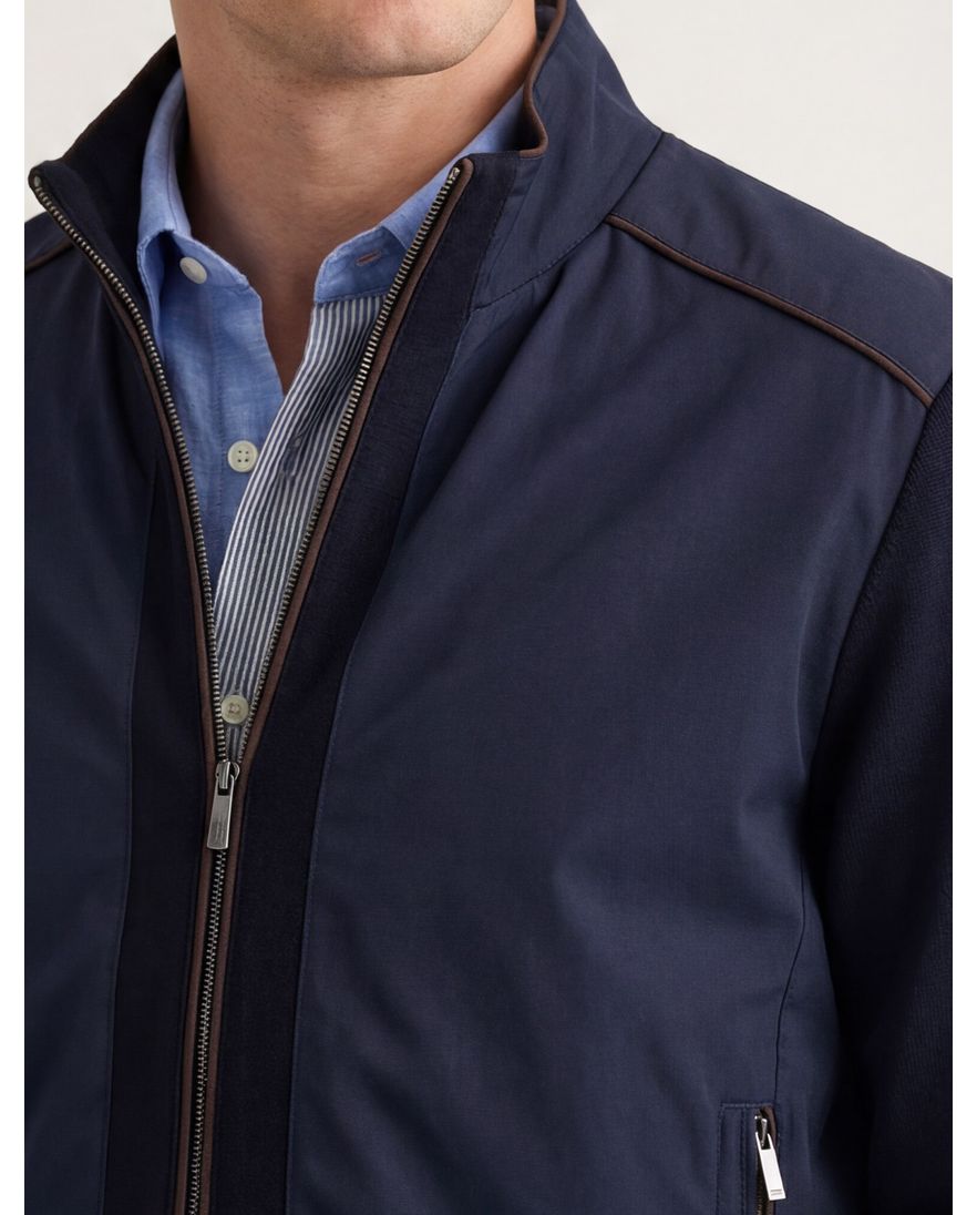 Donkerblauw outdoor vest Paul & Shark met rits