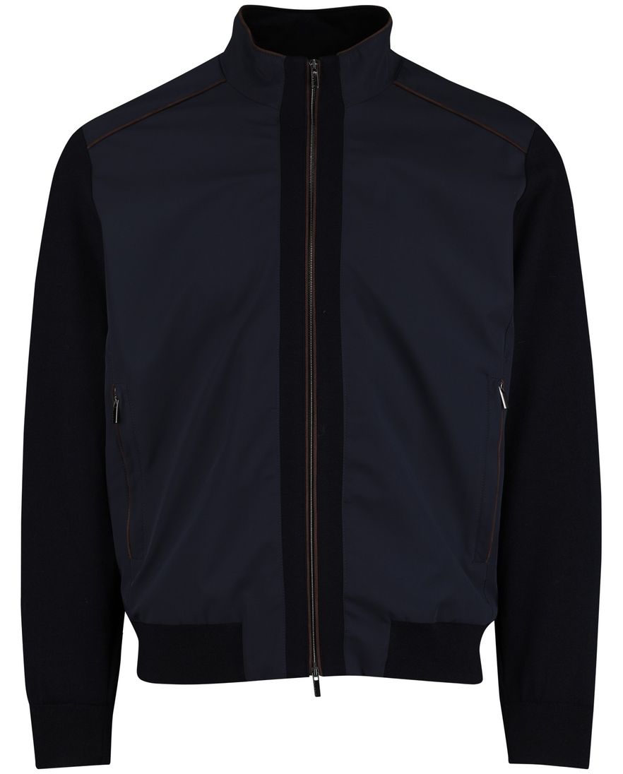 Donkerblauw outdoor vest Paul & Shark met rits