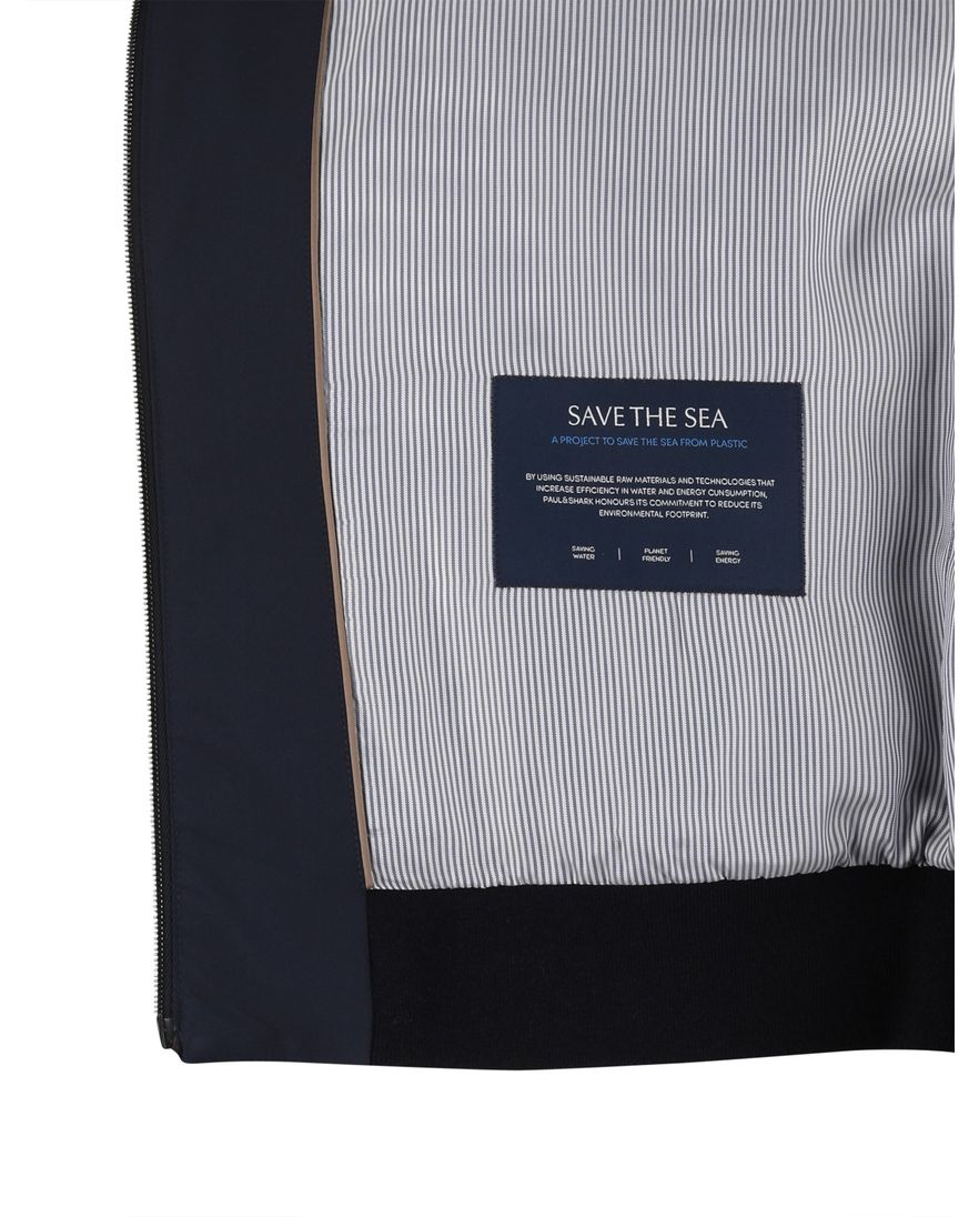 Donkerblauw outdoor vest Paul & Shark met rits