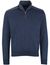 Paul & shark trui half zip gemeleerd effen blauw