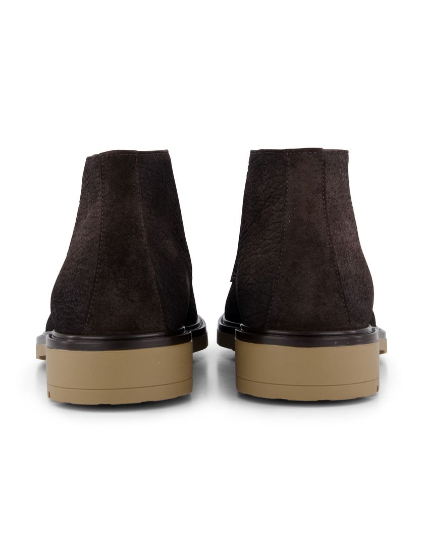 Giorgio leren schoenen bruin structuur