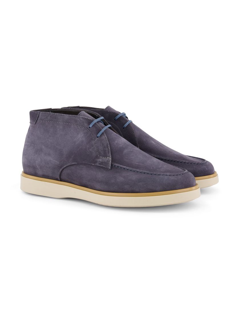 Giorgio schoenen blauw effen suede